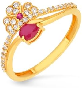 Malabar Gold & Diamonds 22K Yellow Gold Ring for Women | 22 Kt BIS Hallmark Certified Gold Jewellery for Birthday, Anniversary, Rakhi Gift