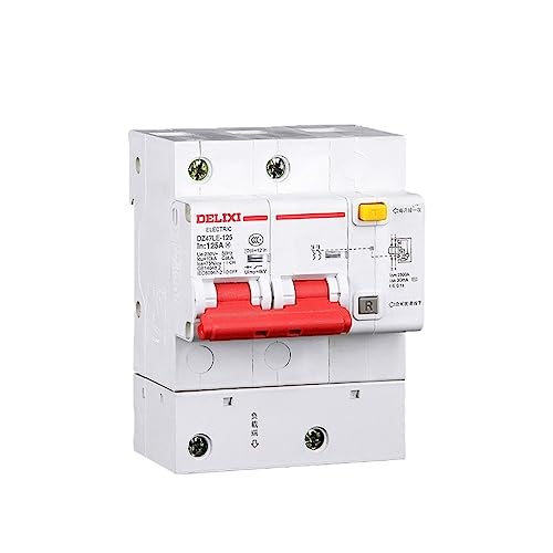 Disjoncteur de protection contre les fuites DZ47LE-125 résout les surcharges de courant 2P