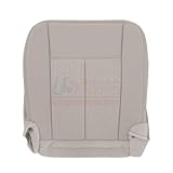 2007-2014 fits Ford Expedition XLT Cloth Fabric Front Seat Covers Med Light Stone (Placement on Vehicle:Driver Bottom;)