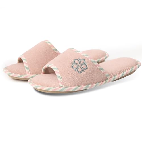 Men Women's House Slippers Memory Foam Cozy Spa Thong Flip Flops Indoor Slippers Velvet Lining Lightweight Open Toe Room Sandals for All Season US7-12