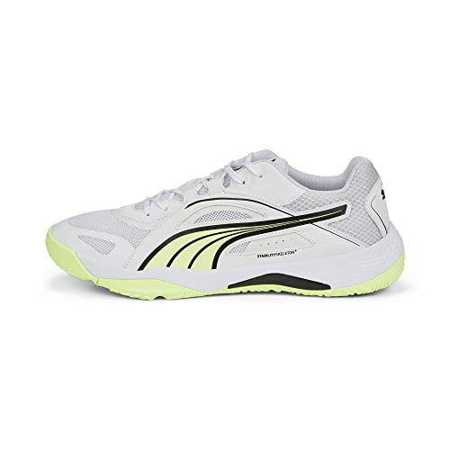 PUMA PUMA Unisex's Solarstrike Ii Indoor Court Shoe, Puma White Fizzy Light Puma Black, US 8.5
