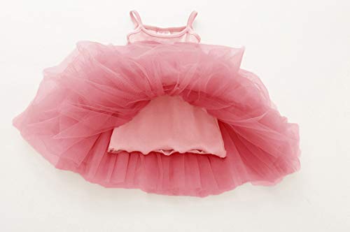 Rjxdlt Baby Girls Tutu Dress Infant Tulle Dress Toddler Sleeveless Summer Dress 580 Soft Pink 110 #TOP2