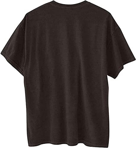 Avanova Women's Graphic Tee Short Sleeve Round Neck Summer Casual Loose T Shirt Black Small #TOP2