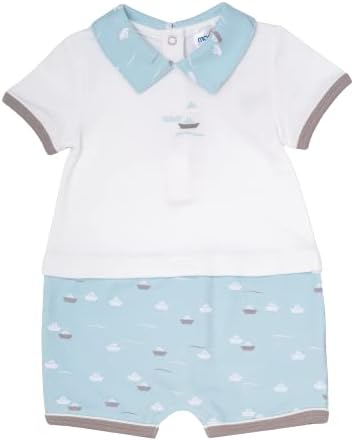 The Moon brand100% Cotton Romper With Collar