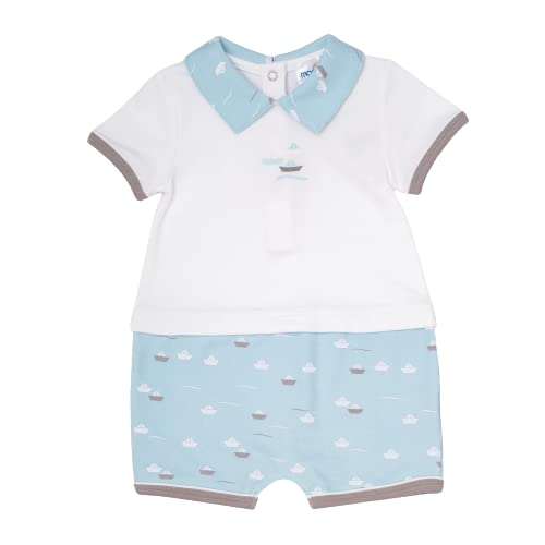The Moon brand100% Cotton Romper With Collar