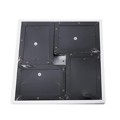 Adeco 9 Openings Decorative Handcrafted Wood Wall Hanging Collage Picture Frame With 9-4 X 6 Inch Openings For Wall Decor, Assembly Required, 17.9 X 17.7 X 1 Inch, Black #TOP5