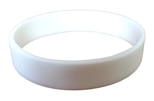 Image of TheAwristocrat 1 Dozen (12) Multi-Pack Blank Rubber Wristbands Silicone Bracelets - Select from a Variety of Colors