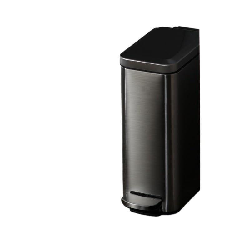 Miniatura 3 de Contenedor de residuos Cubo De Basura De Acero Inoxidable Con Pedal Para Cocina, Cubo De Basura De Metal Estrecho, Impermeable, Cesta De Papel Para