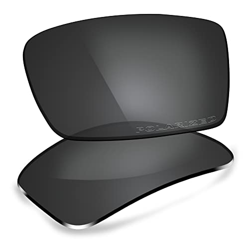 ThunderClap Reemplazo de lentes de policarbonato para gafas de sol Oakley Gascan, Shell Black - Polarizado, Talla única Cover