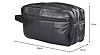 RAS WALLETS Mens Large Genuine Leather Travel Overnight Wash Gym Toiletry Shaving Bag 3520 Black #5