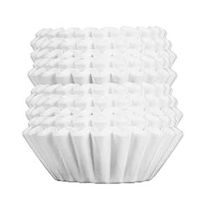 Big Joe® Large Coffee Filters (500 Count) – Tall Walled Commercial Coffee Filters (4 ¼ Inch base, 2 ¾ Inch Walls, 9 ¾ Inch Laying Flat) – Compatible with BUNN and 12-Cup Home & Commercial Machines