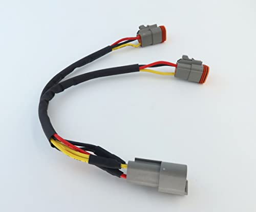 Cable divisor DT 3 pines macho a 2 hembras 30 cm miniatura 5