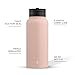JoyJolt Triple Insulated Water Bottle with Straw Lid AND Flip Lid! 32oz, 12 Hour Hot/Cold Vacuum Insulated Stainless Steel Large Bottle. BPA-Free Leakproof Thermos Water Bottles