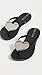 Ipanema Women's Wave Heart II Flip Flop, Black/Silver, 6 Medium US