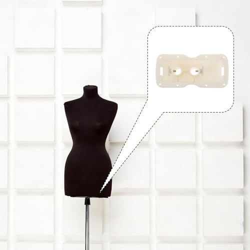 Base de maniquí de plástico PRETYZOOM para costura soporte resistente boutique 8,19x3,7 pulgadas 7
