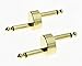 Dopro 2pcs Gold Crank Guitar Effect Pedal Connector 1/4