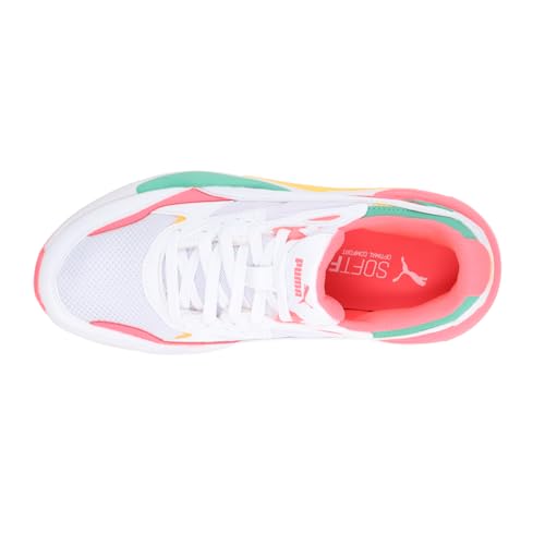 PUMA Womens X-Ray Speed Wide Lace Up Sneakers Shoes Casual - Pink, White, Yellow - Size 8 M4