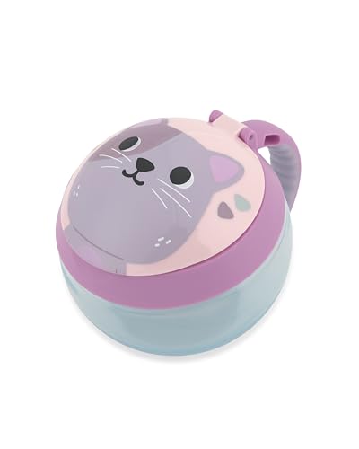 Image of Skip Hop Baby Snack Container Mealtime Snack Cup, Holds 7.5oz. Besties Squad, Cat