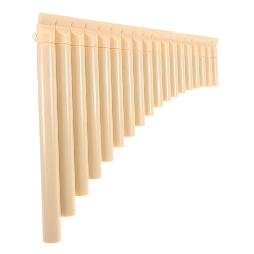 HANABASS 18 Plastic Pipe National Pan Flute Beginner Friendly Musical Instrument for Lightweight and Performance Enhance Vital Capacity and Wellness
