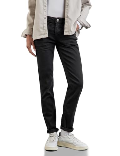 Street One Damen Slim Jeans Style Jane, Deep Black Wash, 27W / 30L