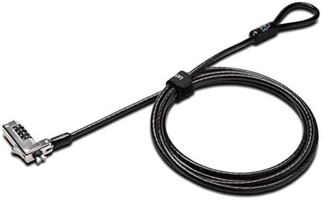 Kensington Slim Combination Laptop Lock, Security Locking Cable, T-Bar Standard Slot for Laptop Computer(K60600WW)
