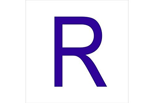 Cofan 1 R Letra En Glasspack Adhesivo, 0 W, 0 V, Blanco, Talla Única