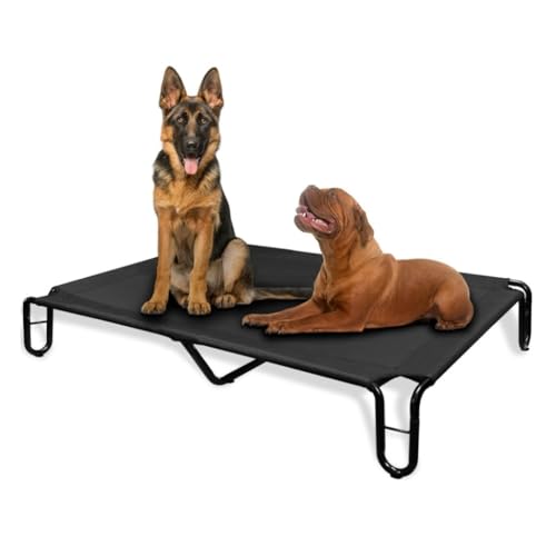 ペットベッド 屋外用高床式犬用ベッド 大型犬用 クール犬用ベッド ペット用 防水 通気性メッシュ キャンプ用ベッド 猫の巣(M)