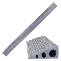 Dokeno Türschwellenrampen 90 x 6 x 2cm, Übergangsprofil Selbstklebend, Silikon Türschwellenrampe, Schwellenrampe, Rollstuhlrampe für Badezimmer, Rollstuhl, Kinderwagen, Rollator oder (Grau, 90cm)
