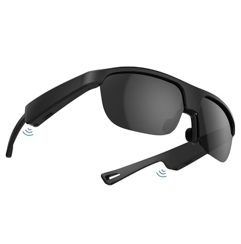 Smart Audio Glasses with Bluetooth Speaker,UV400 portection,open voice Control,Sunglasses Built in Mic & Speakers,Listening to Music and Calls with Built in Speakers, IPX4 Waterproof Bluetooth Glasses
