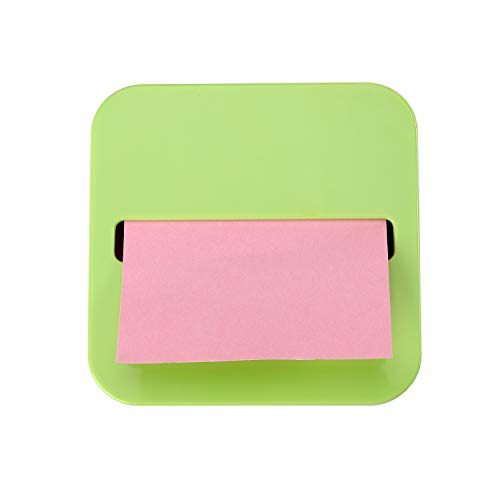 Toosell Sticky Note Dispenser for 1 Pack 3 Inches x 3 Inches Holder Set Designed to Work with Self-Stick Notes (Green)
