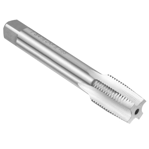 Image of uxcell Hand Taper Tap 3 /4 inch-16 UNF 2B Left Hand Thread Taper Style Taps Straight Flute Screw Tapping Threading Tool High Speed Steel HSS6542
