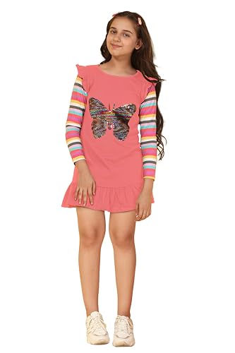 Image of KYDA KIDS 100% Cotton Long t-Shirt for Girls - Full Sleeve Tops