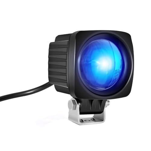 Fangxuee Luci di Sicurezza Quadrate A LED per Elevatori Blu DC 10-80V Luci di Backup per Elevatori Faretto di Avvertimento Pedonale per Magazzino da 3W