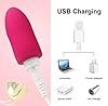 Oéufs Vîbrant Vibro Couple Pȱṛţ𝗮𝖻łe Oèuƒ vibr𝗮nt Femme Oeuf de Massage en Silicone Masseur Portable 9 Fréquences de Vibrations - Étanche et Silencieux - Rechargeable en USB K5 #5