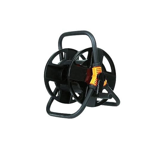 HYTROVE Enrouleur De Tuyau Arrosage Compact Pour Lavage Voiture Et Jardin Poignée Acier Inoxydable Support Stable Pour Tuyaux Jusqu à Facile à Assembler Rangement Gain De Place