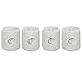 Outsunny Lot de 4 Poids de lestage cylindrique pour tonnelle Barnum Tente dim. Ø 22 / Ø 24 x 25H cm polyéthylène Blanc