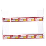SKISUNO Transparenter Lagiger Zigaretten Display Halter aus Hochwertigem Material Großer Kapazität Flexibel und Langlebig für Zigarettenläden und Einzelhandel zur Übersichtlichen