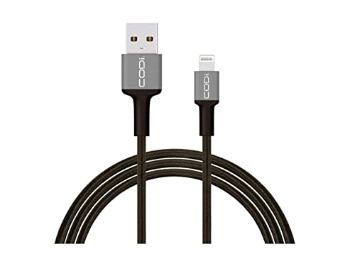 CODi 6' Braided Nylon USB-A to Lightning (MFI Certified) Charge & Sync Cable