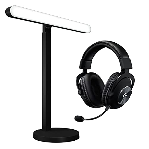 Logitech G PRO X + Logitech for Creators Litra Beam, Gaming Headset and Light for Pro Sound and Lighting When Streaming