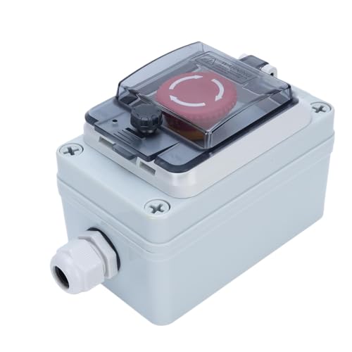 Emergency Stop Button with Box IP67 Water Proof Shut Off Push Switch for Indoor and Outdoor