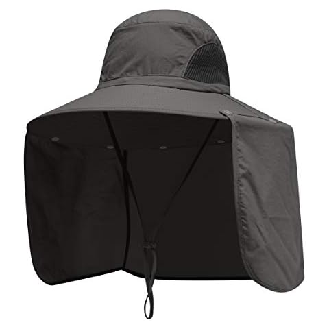 YR.Lover Sun Blocker Hat with Neck Flap Cover