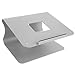 Produktbild mStand Laptop Ständer - Mit Regen Minimal Design - Für Laptop, Macbook, Notebook - Haltbares Aluminium Material mit verstellbarem Laptop Riser - Ergonomisch und praktisch für Ihre Workstation (Silber)