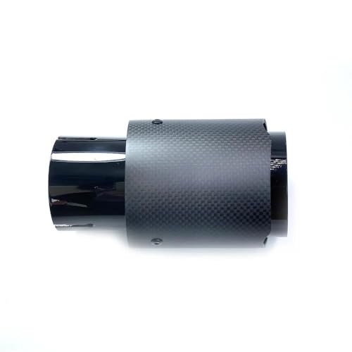 Silenciadores universales de acero inoxidable negro para embellecer el escape del coche 3