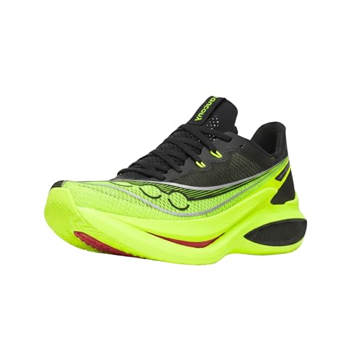 Saucony Men's Endorphin Pro 5 Sneaker, Citron/Black, 9.5