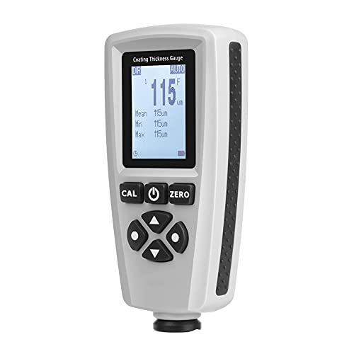 Medidor de espesor de recubrimiento con sonda F/NF, rango 0-2000 μm, precisión ±(2%+1 μm), con función de almacenamiento y transferencia USB miniatura 3