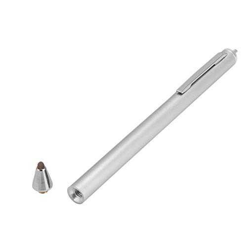 Pokerty Lápiz para Pantalla táctil, Stylus con Cabeza de Tela para Samsung Tab Universal Stylus para LG para Huawei para teléfonos Inteligentes y tabletas Xiaomi(Plata)