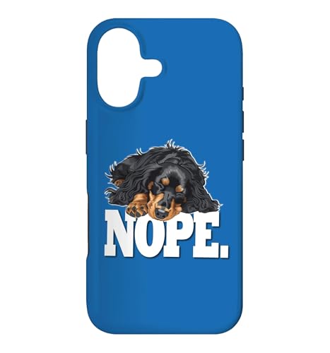 Funny Womens Sleeping NOPE Black Long Haired Dachshund Lover �X�}�z�P�[�X iPhone 17 �p