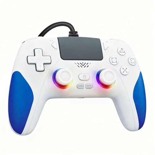 Kamylorus Wired Controller for PS-5/PC, Gaming Controller with Dual Vibration,...