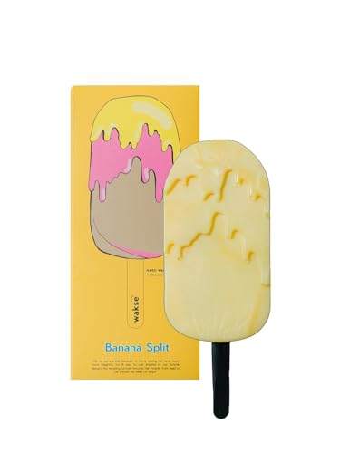 Wakse Banana Split Hard Wax Pop 4.5oz Hair Removal Wax For Face and Body