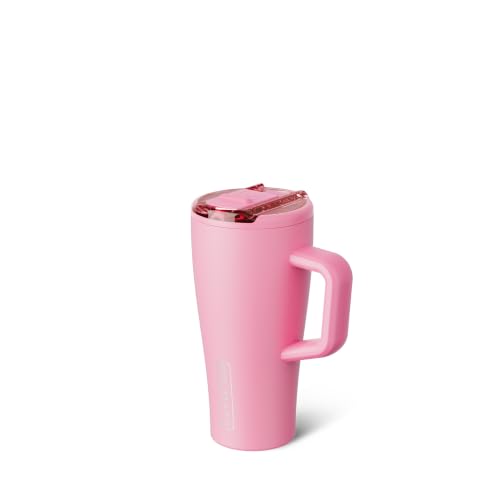 Image of BruMate Era Flip 20oz Kids Tumbler with Covered Flip Down Straw | 100% Leakproof Insulated Kids Cup | Made of Stainless Steel | Cup Holder Friendly | 20oz (Primrose)